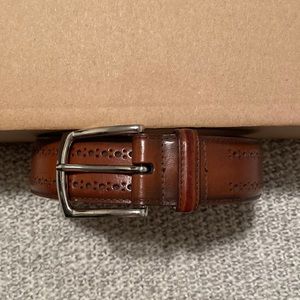 Allen Edmonds Brown Brogue Belt 80cm/32in